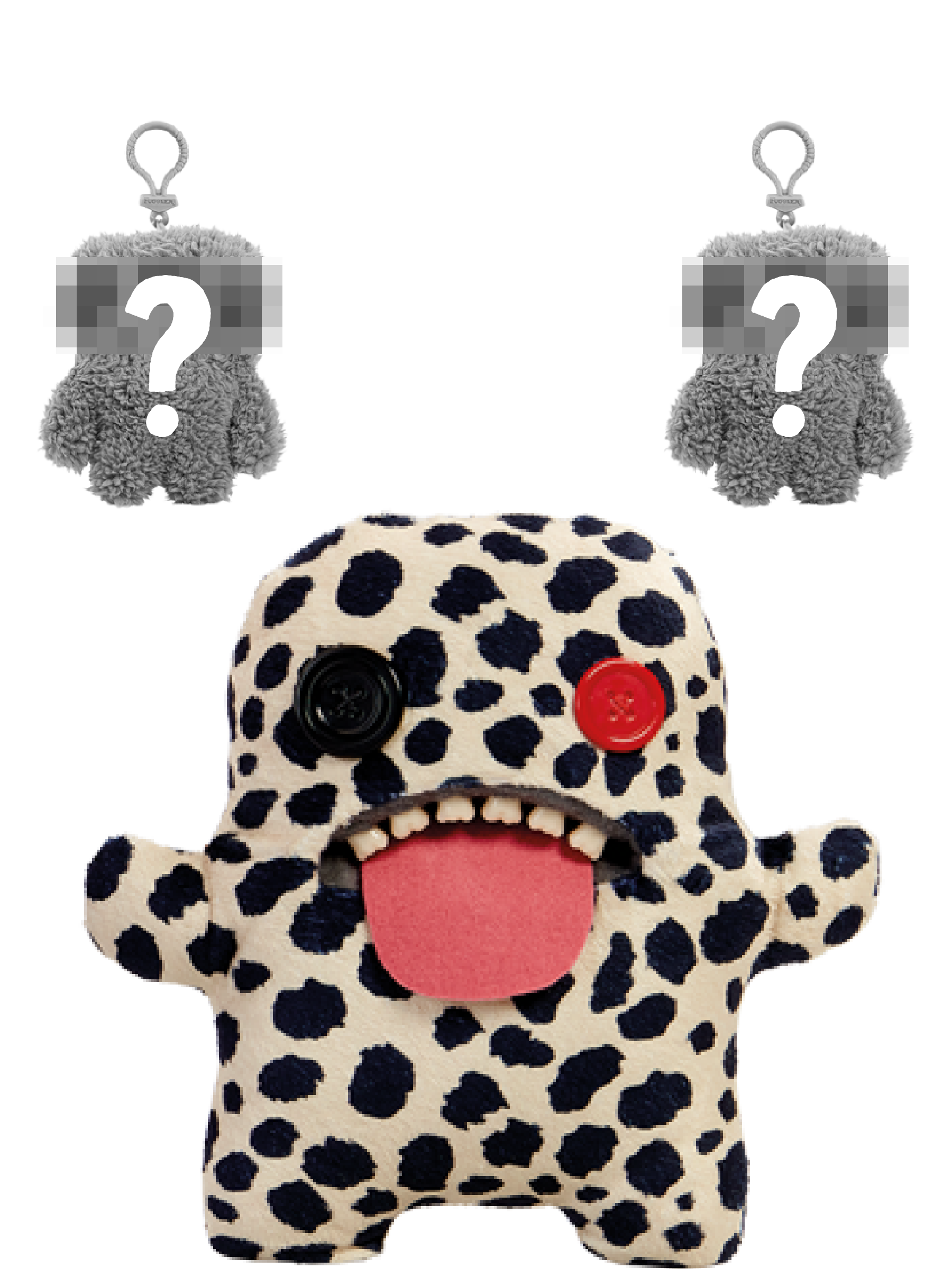 Monster: Oogah Boogah White Leopard & Keyring Pack